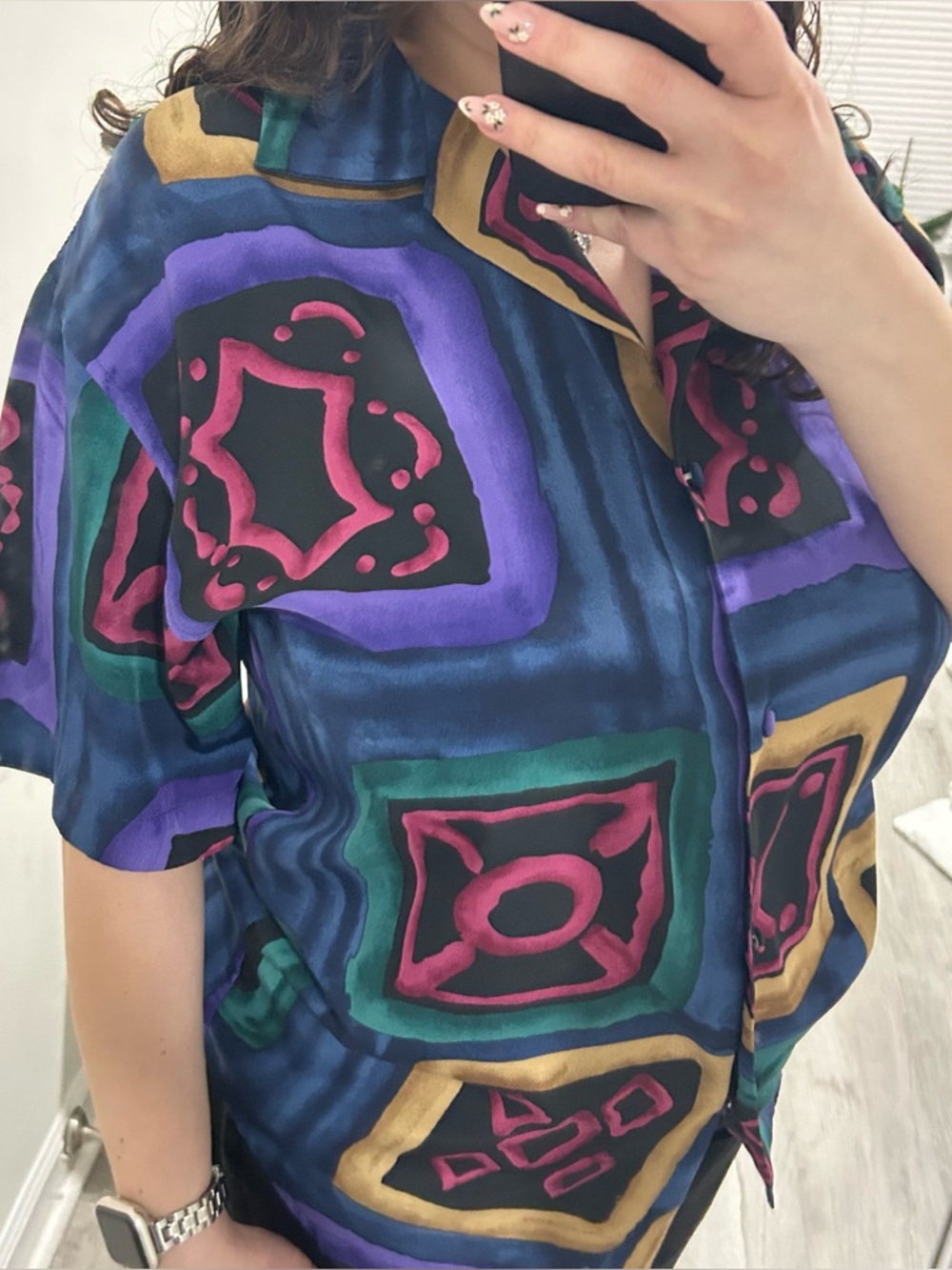 le caviar button down top - Picture 2 of 5
